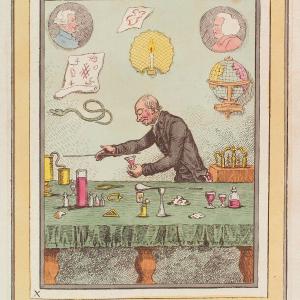 'A philosopher, - Conduit Street' (Joseph Priestley (in portrait); Adam Walker) Greetings Card Clearance Hot Sale