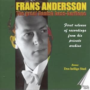 Opera Arias (Bass-Baritone): Andersson, Frans - LEONCAVALLO, Cheap Sale Many Kinds Of