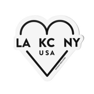 Ocean & Sea LA KC NY Heart Decal Cheap Amazon