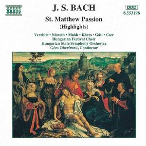 Bach: St. Matthew Passion (Highlights) / Gza Oberfrank Official For Sale