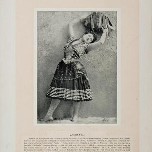 1894 Theater Stage Actors Corrine Gus. Williams Opera - ORIGINAL STAGE2 Clearance Online Online
