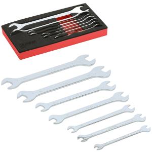 ARES 33041 - 7-Piece Metric Ultra-Thin Profile Double Open-End Wrench Set Cheap Sale Exclusive