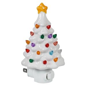 White Ornamented Christmas Tree Night Light Discount 2025