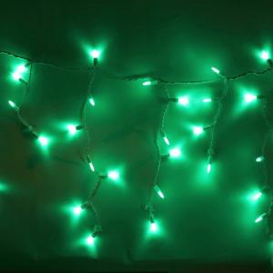 100-light M5 Green LED Icicle Lights, White Wire Free Shipping Factory Outlet