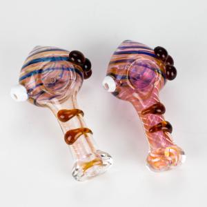 4.5" Gold Fumed Hand Pipe Pack of 2 Largest Supplier Online