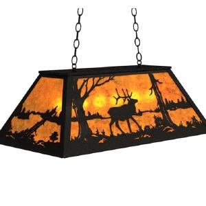Wooded Elk 33" Oblong Pendant Manchester Great Sale Cheap Pice
