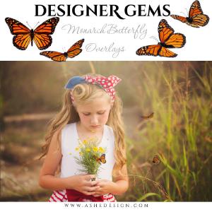 Designer Gems - Monarch Butterflies Free Shipping Clearance