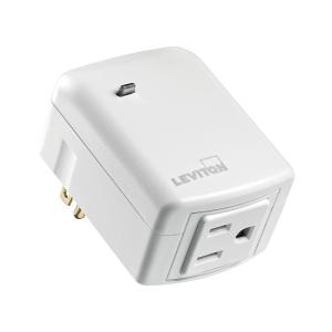 Leviton R51-DZPA1-1RW Decora Smart Plug-in Outlet with Z-Wave Plus Technology, White Outlet Official