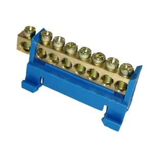 Neutral Bar Blue 8 Way Din Rail Mount Eb Ks008 Blue Online Online Cheap Pice