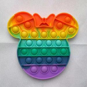 Pop Fidget Toy Rainbow Push Bubble Anti stress Sensory Toys Cheap Best Sale