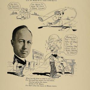 1923 Print F. W. Means Chicago Clean Towel Service NICE - ORIGINAL CP1