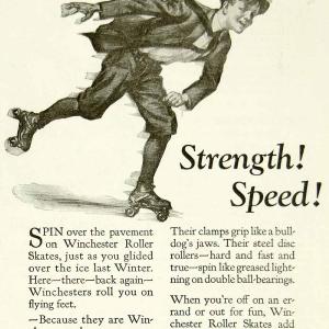 1923 Ad Winchester Repeating Arms Childrens Roller Skates Toy Sporting YYC4