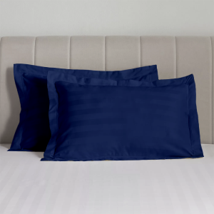 Royal Blue Stripe Pillow Sham Comfy Sateen Visa Payment Cheap Pice
