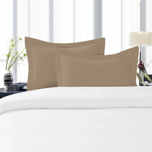 Taupe Pillow Shams Solid Bliss Sateen Outlet Release Dates