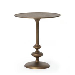 FLOOR MODEL - Merlin Matchstick Pedestal Table Release Dates Cheap Online