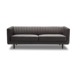 Agnes 82" Sofa - Grey Velvet Outlet Pices