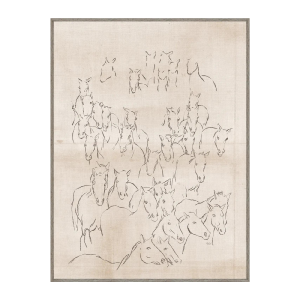 "Herd of Horses" Framed Art Print Outlet Factory Outlet