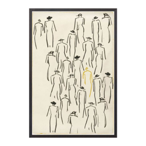 "Man Amongst Friends" Framed Art Print Cheap Original