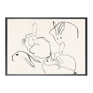 "Rabbits" Framed Art Print Newest