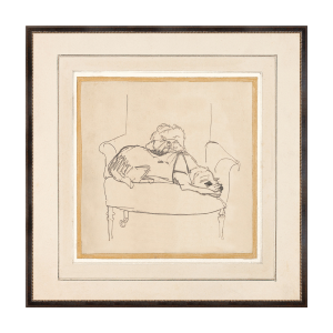 "Napping Dogs" Framed Art Print Countdown Package