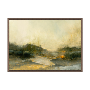 "Campfire at Dusk" Framed Art Print Cheap With Credit Card