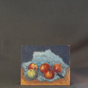 "Freshly Picked Apples" Vintage Painting Discount Newest