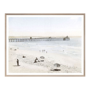 "Beach in California" Framed Art Print Clearance Huge Surprise