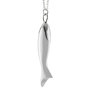 "Perseverance" White Ceramic and Sterling Silver Fish Buy Cheap For Nice