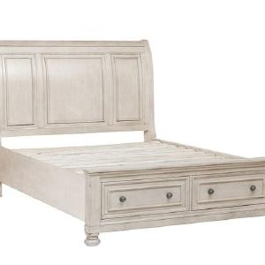 Windchester 3-Piece King Storage Bed - Antique White Buy Cheap Low Shipping