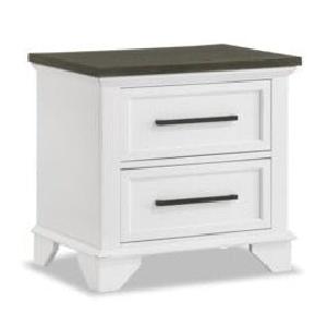 Abigail Night Table - White and Grey 2025 New Sale Online