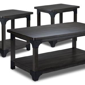 Wellington 46" Coffee Table with 2 End Tables - Grey Cheap Sale Pictures