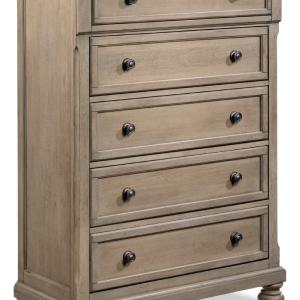Windchester 5 Drawer Chest - Grey Discount Free Shipping