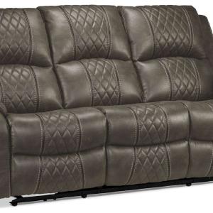 Wesley Dual Power Reclining Sofa - Granite Professional Online