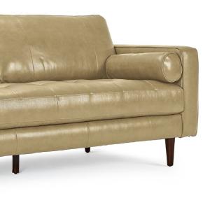 Bari Leather Sofa and Chair Set - Stone Clearance Online