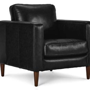Bari Leather Chair - Black Buy Cheap Explore
