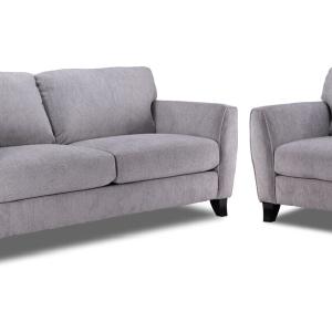 Alyssa Sofa & Chair Set- Pebble Newest