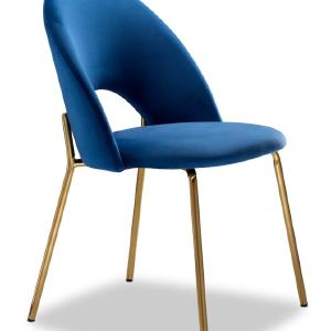 Aurora Side Chair - Blue, Gold Shop Offer For Sale
