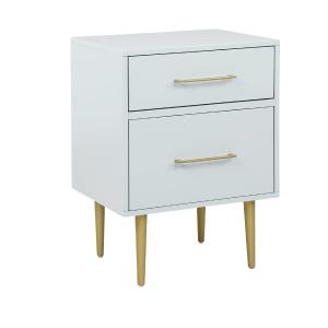 Valerie Glam Night Table - Light Grey 2025 New Sale Online