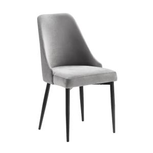Alaia Side Chair - Grey Shipping Discount Authentic