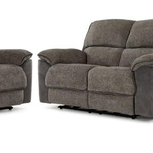 Vandelay Reclining Sofa, Loveseat and Chair Set - Grey Free Shipping Perfect