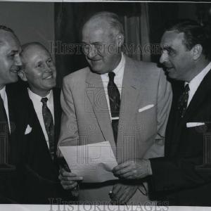 1955 Press Photo Chair George Fallon of Public Works with political constituent 2025 Sale Online