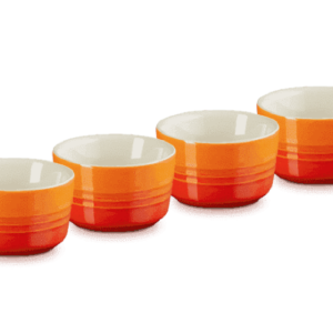 Le Creuset Ramekins - Oranjerood -  8 cm / 100 ml - 4 stuks Cheap View