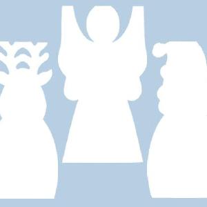 Cardboard Standing Christmas Characters Pack of 12 Footlocker Pictures