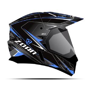 Zoan 521-516SN Synchrony Dual Sport Helmet - Hawk Blue Large #521-516SN Free Shipping 2025 New