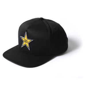 Factory Effex 18-86602 Rockstar Snapback Hat - Black #18-86602 Pick A Best Cheap Pice