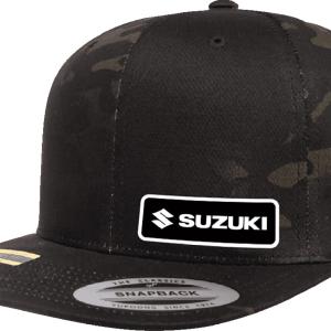 Factory Effex Suzuki Snapback Hat Camo Black#27-86404 Choice For Sale