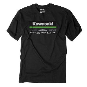 FACTORY EFFEX 2021 KAWASAKI RACEWEAR T-SHIRT / BLACK M#24-87122 Best Pices For Sale