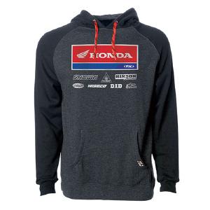FACTORY EFFEX 2021 HONDA RACEWEAR PULLOVER / CHARCOAL-BLACK L#24-88324 Discount Outlet Store