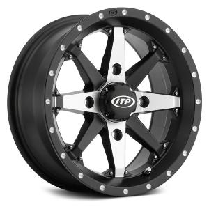 Itp Tires 1522307727B Cyclone Wheel - Black/Machined 15X7 #1522307727B Inexpensive For Sale