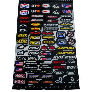 D'Cor Visuals MX Logo 2 Decal Sheet #40-90-113 Cheap The Cheapest